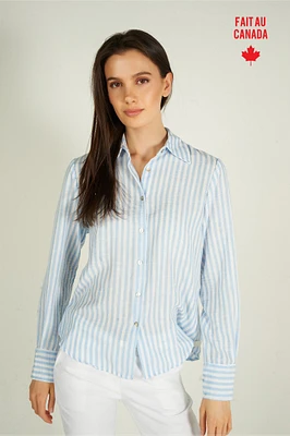 Long sleeve striped blouse - GOLDY (R-B17)