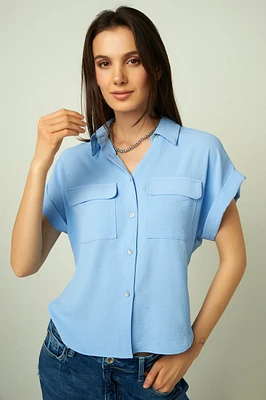 Blouse à manches courtes - LAKETA (R-A19)