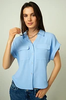 Blouse à manches courtes - LAKETA (R-A19)