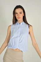 Blouse courte rayée sans manches - LAURENA-SS (E-A4)