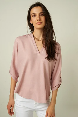 Three-quarter-sleeve blouse - ARIS-L (R-A2)
