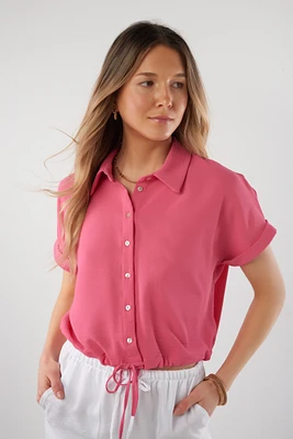 Blouse courte à manches courtes - CLAUDEL (R-A3)