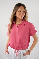 Blouse courte à manches courtes - CLAUDEL (R-A3)
