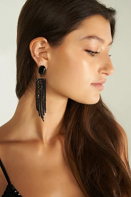 Fringe earrings - C1098 - FINAL SALE