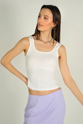 Camisole courte côtelée - JABEL (R-B6)