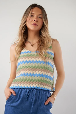 Short crochet camisole - MELBBA (R-B7)