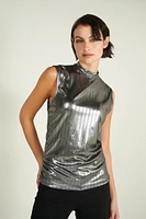 Camisole brillante à col montant - KANE-X2 (R-A12) VENTE FINALE