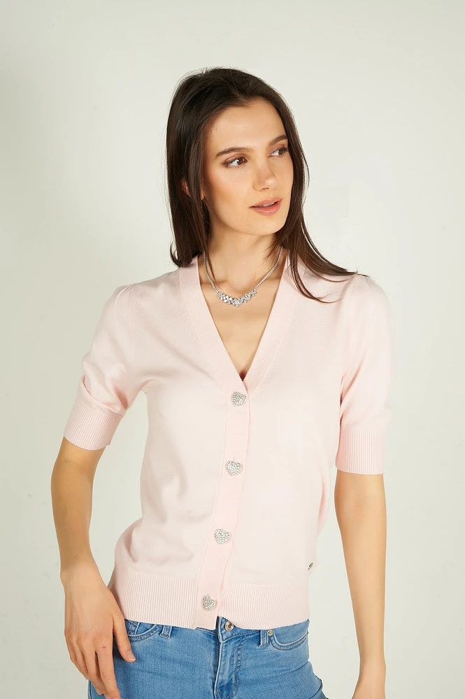 Cardigan à manches courtes - LYNDA-Y1 (E-B8)