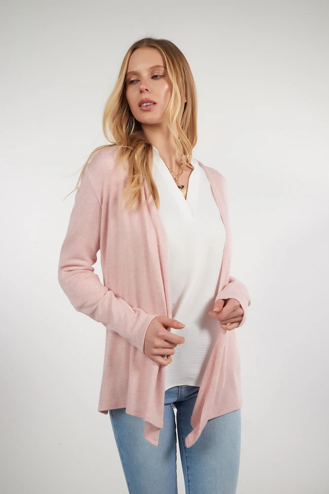 Cardigan mi-long ouvert - 13148-Y (R-B4)