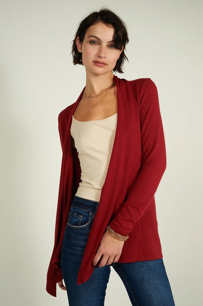 Cardigan mi-long ouvert - 13148 (R-B3)