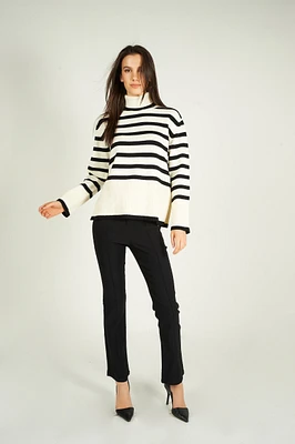 Striped turtleneck sweater - LT24420 (E-A1)