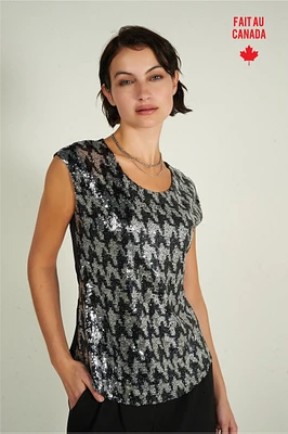 Sleeveless sequin top - NECI-X2 (E-A1)