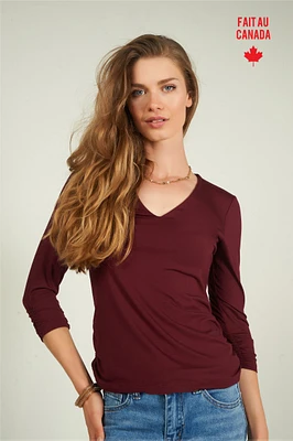 Three-quarter sleeve top - AURELIE (R-A4)