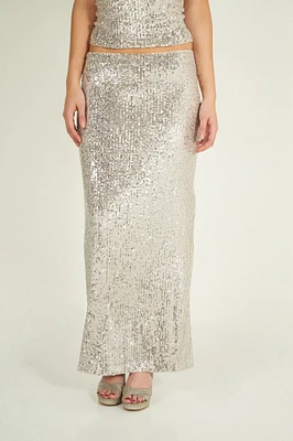 Jupe maxi à paillettes - SHANNA-X2 (R-A15)