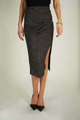 Shiny wrap skirt - BO (R-A15)