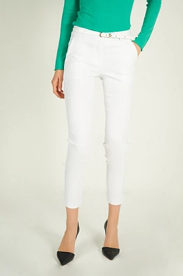 Pantalon à jambe étroite avec ceinture - HP9080-Y1 (E-C1)