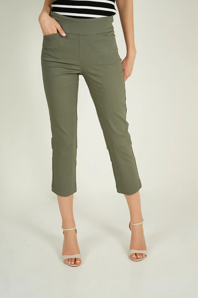 Pantalon capri à enfiler - 8266051 (E-C9)