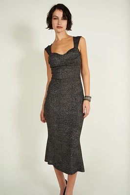 Robe midi brillante - IZAR (R-B14)