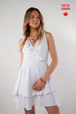 Short ruffled dress - HOPE (R-B15)