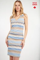 Robe à motif zigzag - MARSALA (R-B5)