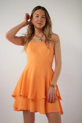 Robe courte à volants - JAMIRA-25 (R-B13)