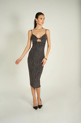 Shiny midi dress - CD3982 (E-A15)