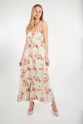 Robe maxi fleurie - 82943 (E-A15)
