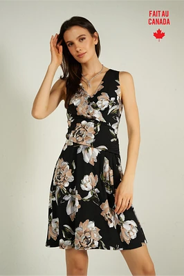 Floral wrap dress - ORIANE-S (R-C2)