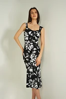 Robe midi fleurie - IZAR-S25 (R-C5)