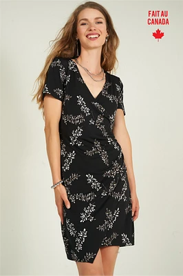 Floral wrap dress - LEXI-4 (R-B15)