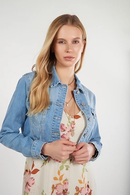 Veste courte en denim - EJ2056 (E-C8)