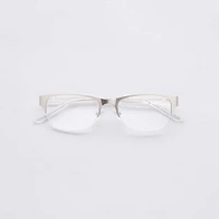 Leigh Semi Rimless - Silver Glasses 
