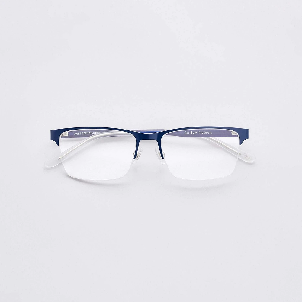 Jake Semi Rimless - Navy Glasses