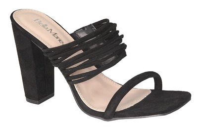 Bella Marie Devel-2 Double Strap Chunky Block Heel