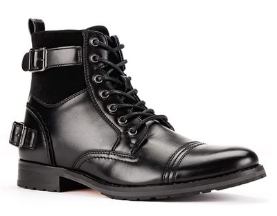 JXSN 2051 Belted Men's Combat Boots Casual