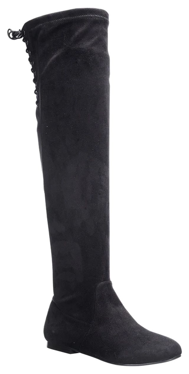 Nature Breeze Vickie-40ok Suede Over the Knee Boot