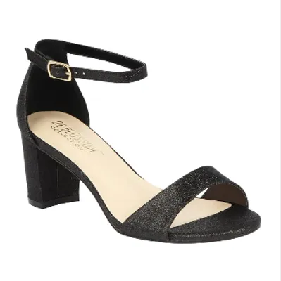 Blossom Olie-18 Black Sparkle Low Heel