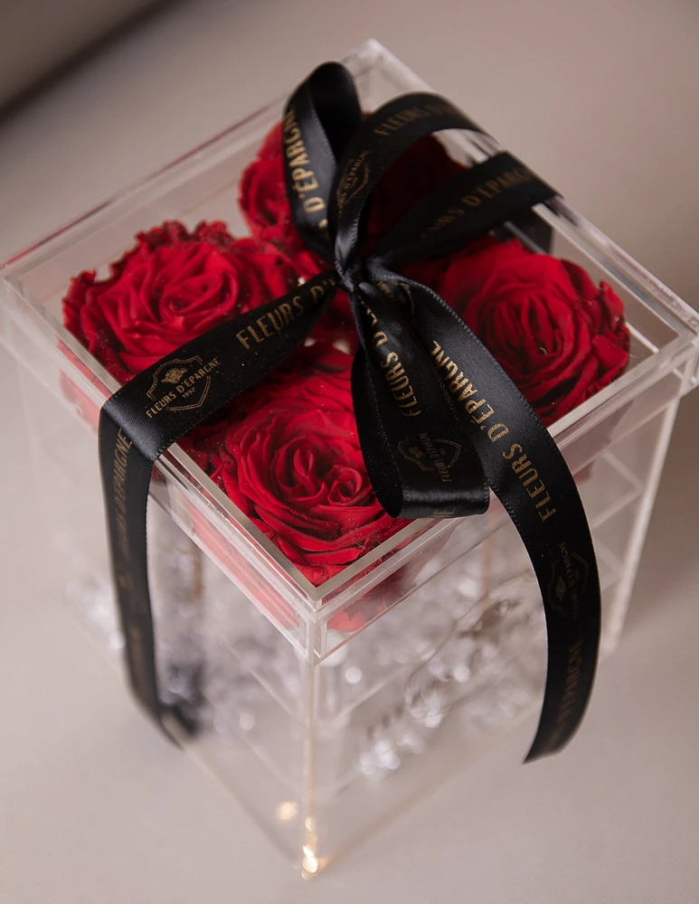 Premium Rose Crystal Box