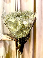 Baby's Breath Bouquet with LED Lights-Fresh Flowers