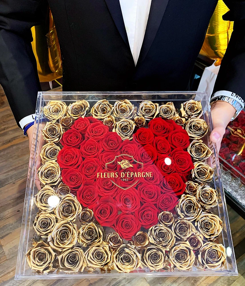 49 Rose Crystal Box- Your Custom Design