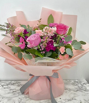 Magenta Pop Bouquet - Fresh Flowers