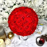 Rounder than Round Dome in Marble Vase