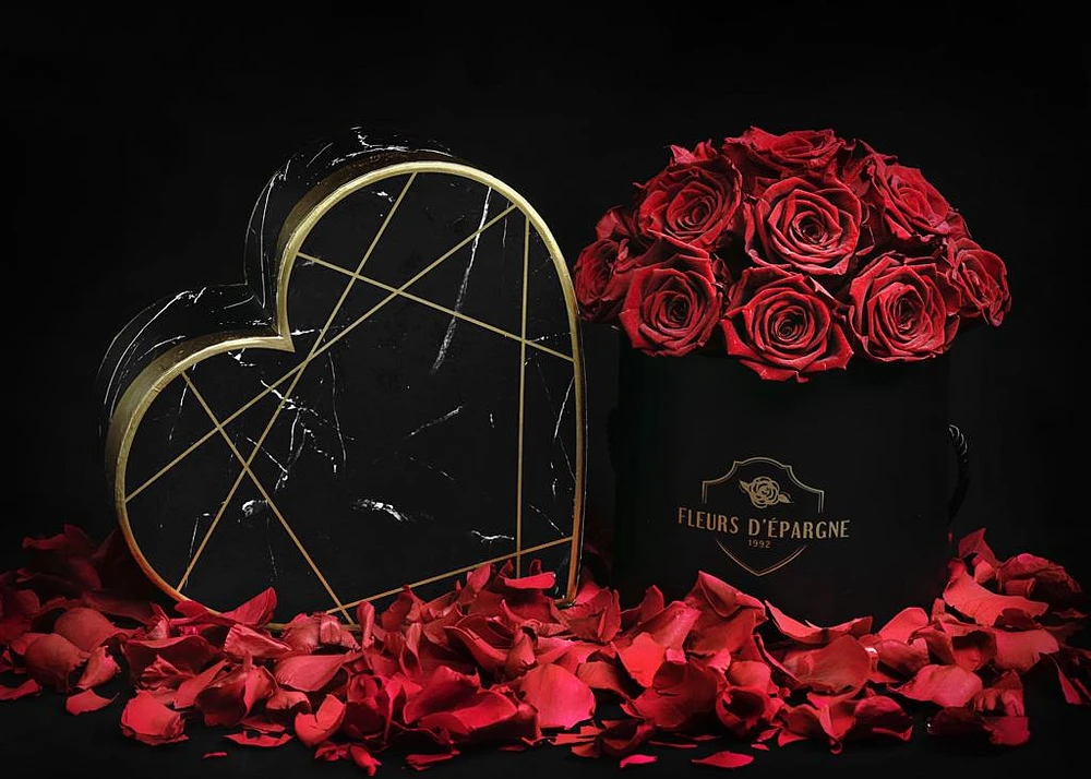 Romance Red Classic Rose Bucket