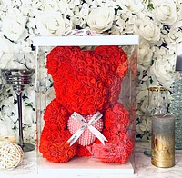 Pearl Heart Luxe Foam Rose Bear