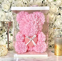 Pearl Heart Luxe Foam Rose Bear
