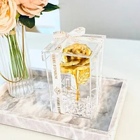 Gold Galaxy Rose Crystal Vase
