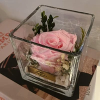 Organic Themed Single Preserved Rose