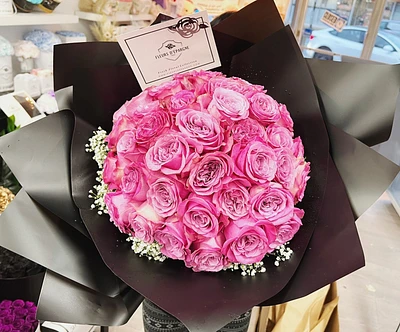 3 Dozens Round Shape Bouquet - Fresh Flowers