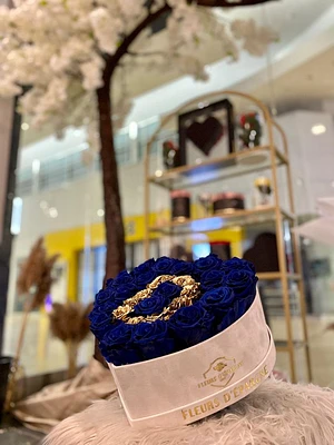 Suede Signature Heart Box - Your Custom Design
