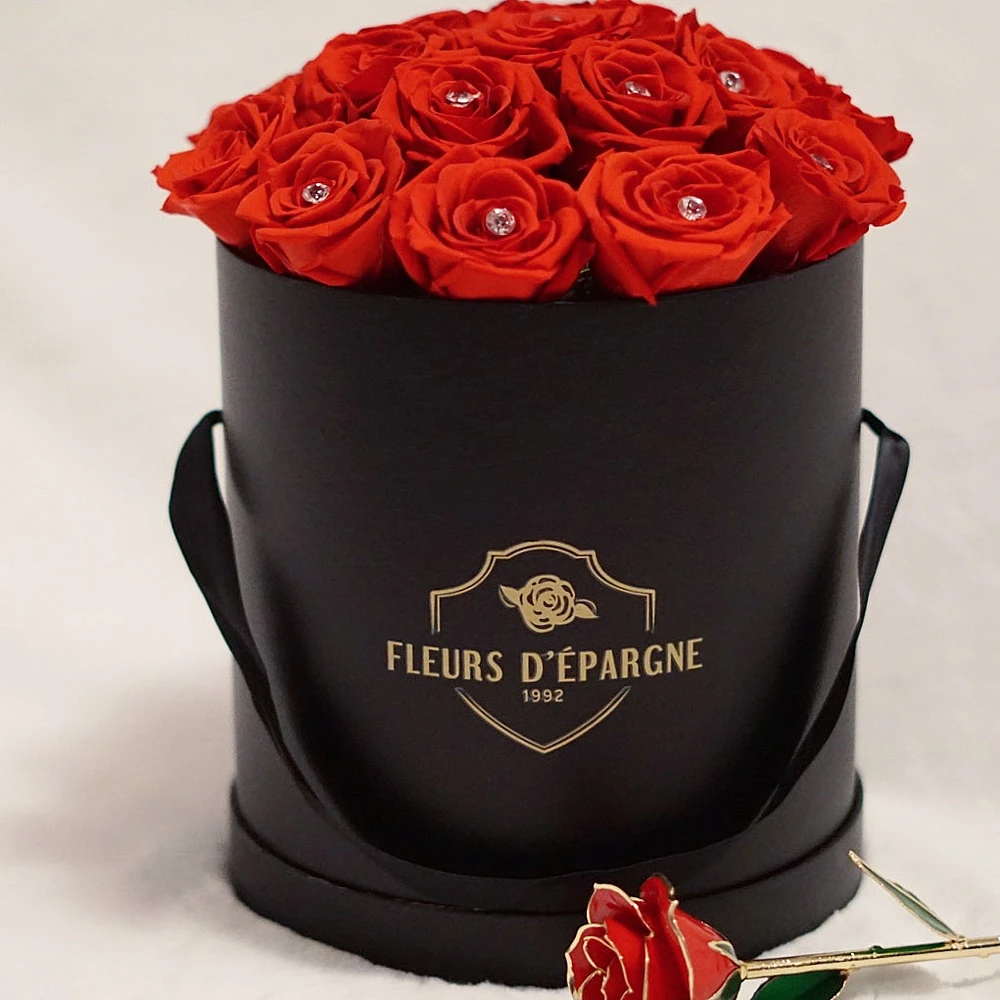 Sparkling Love Classic Rose Bucket